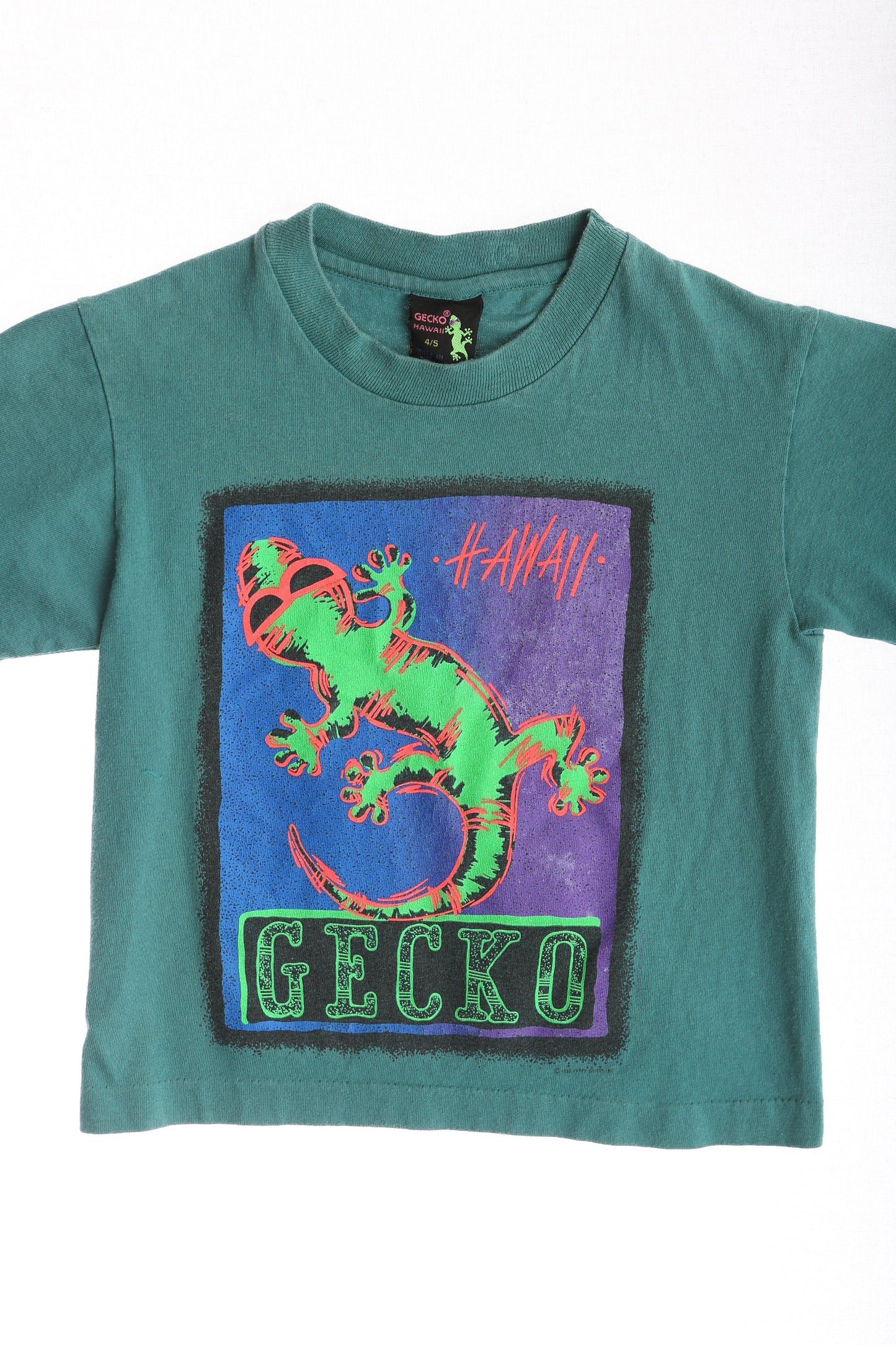 Vintage Green Hawaiian Graphic T-shirt