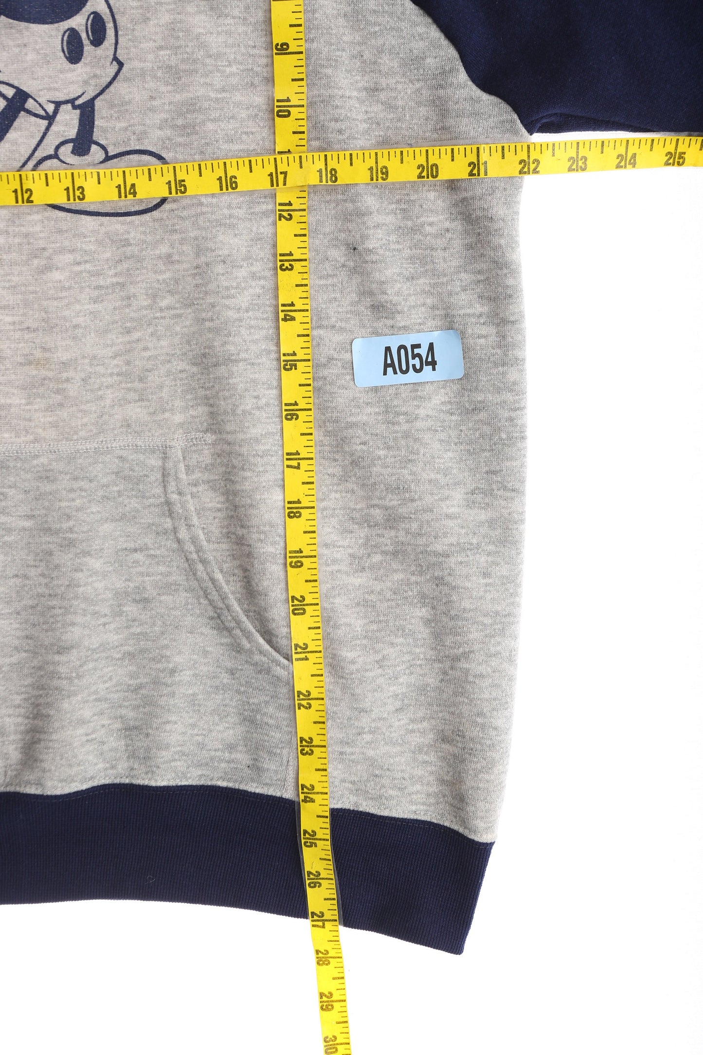 Vintage Mickey Mouse Gray Hoodie