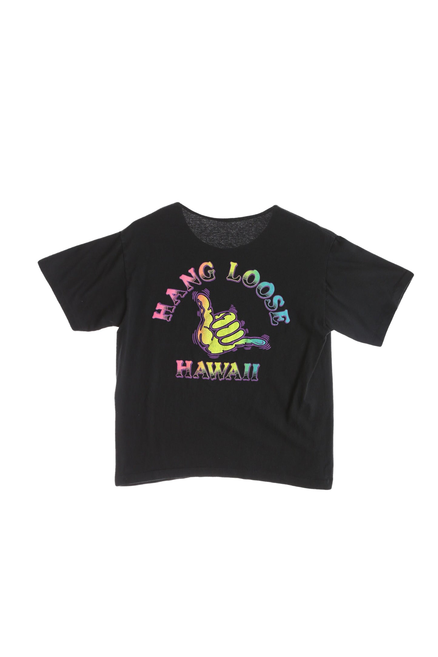 Vintage Hang Loose Hawaii Black Graphic T-shirt