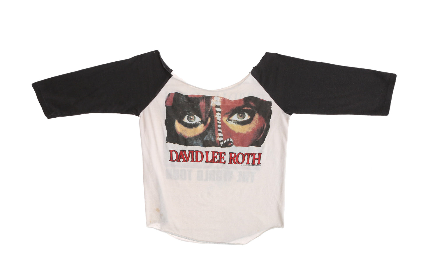 Vintage David Lee Roth The World Tour Rock Cut off T-shirt