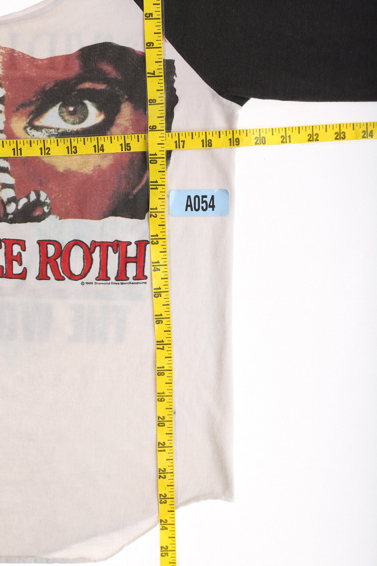 Vintage David Lee Roth The World Tour Rock Cut off T-shirt
