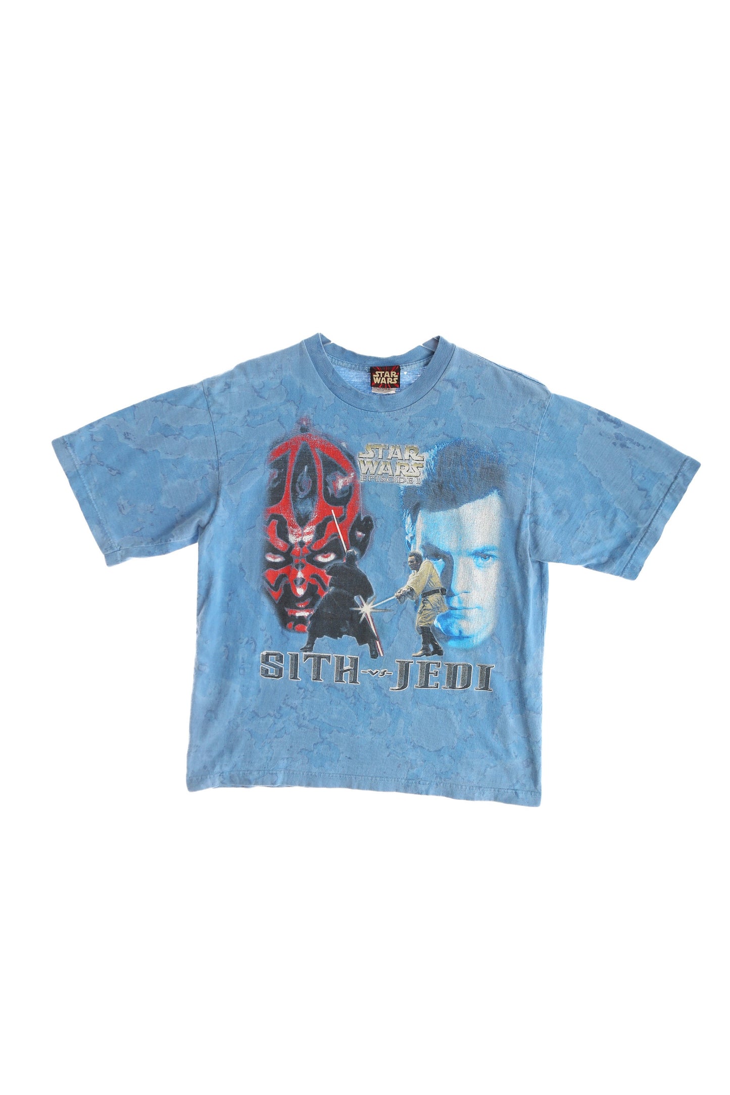 Vintage Star Wars Episode 1 Blue Graphic T-shirt