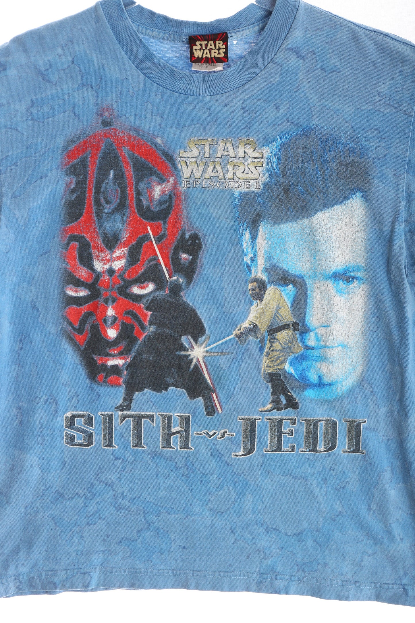 Vintage Star Wars Episode 1 Blue Graphic T-shirt