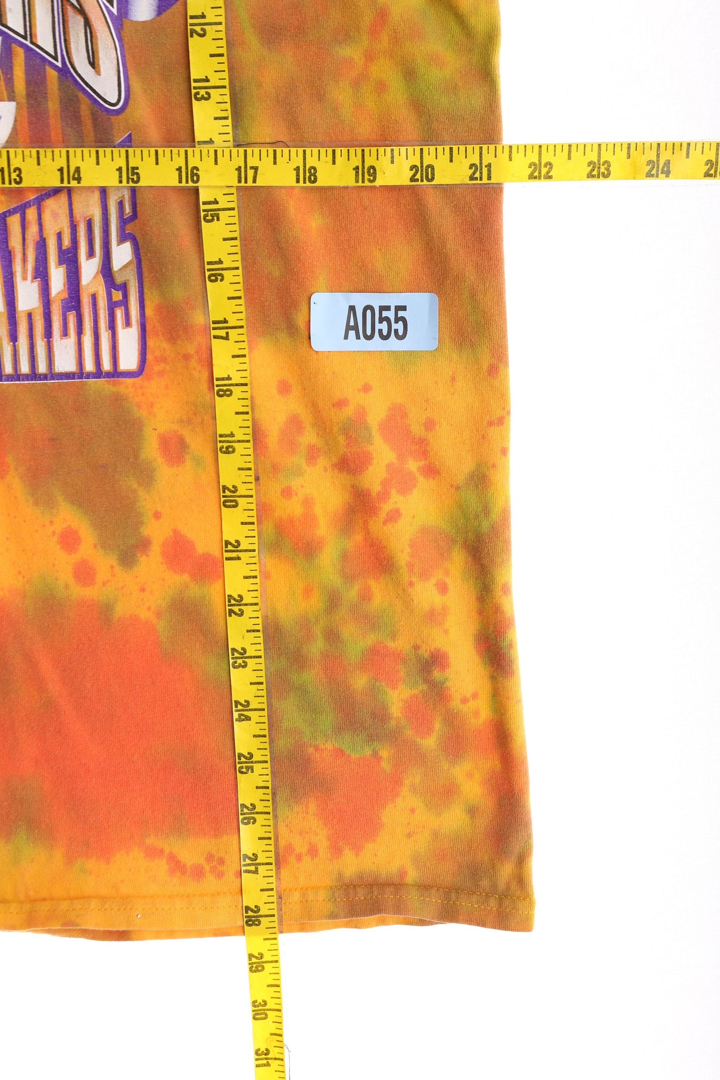 Vintage Los Angeles Lakers Yellow Tie Dye T-shirt
