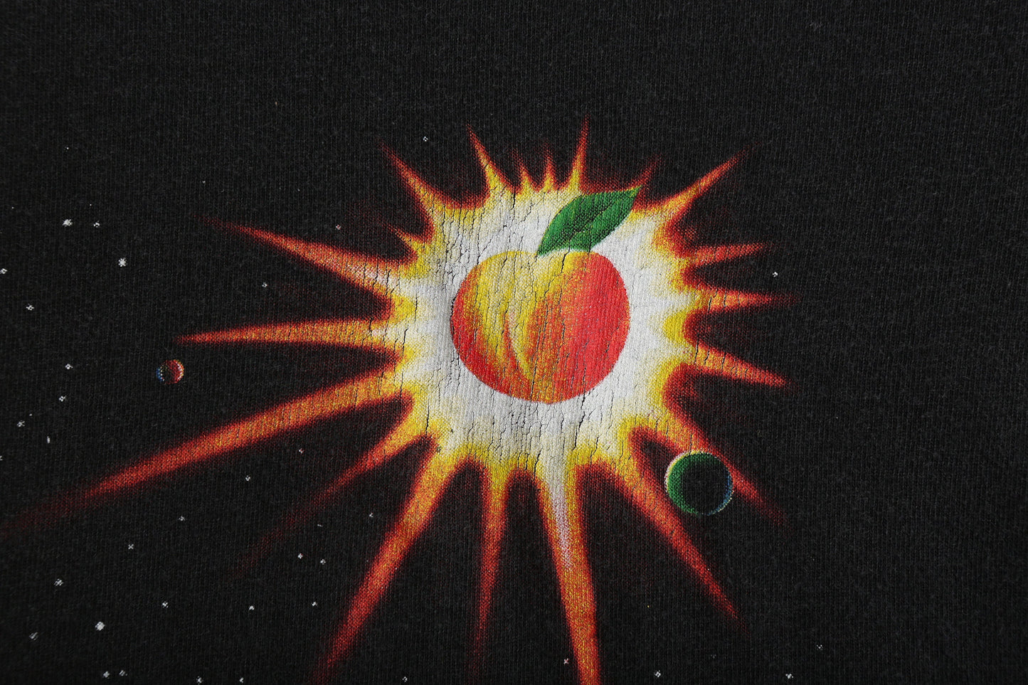 Vintage The Allman Brother Band Black Music T-shirt / Space Moon Print