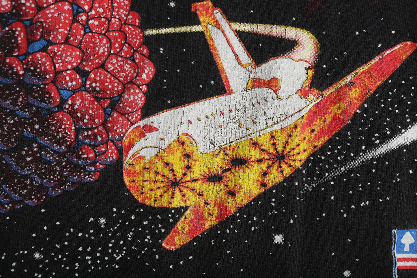 Vintage The Allman Brother Band Black Music T-shirt / Space Moon Print