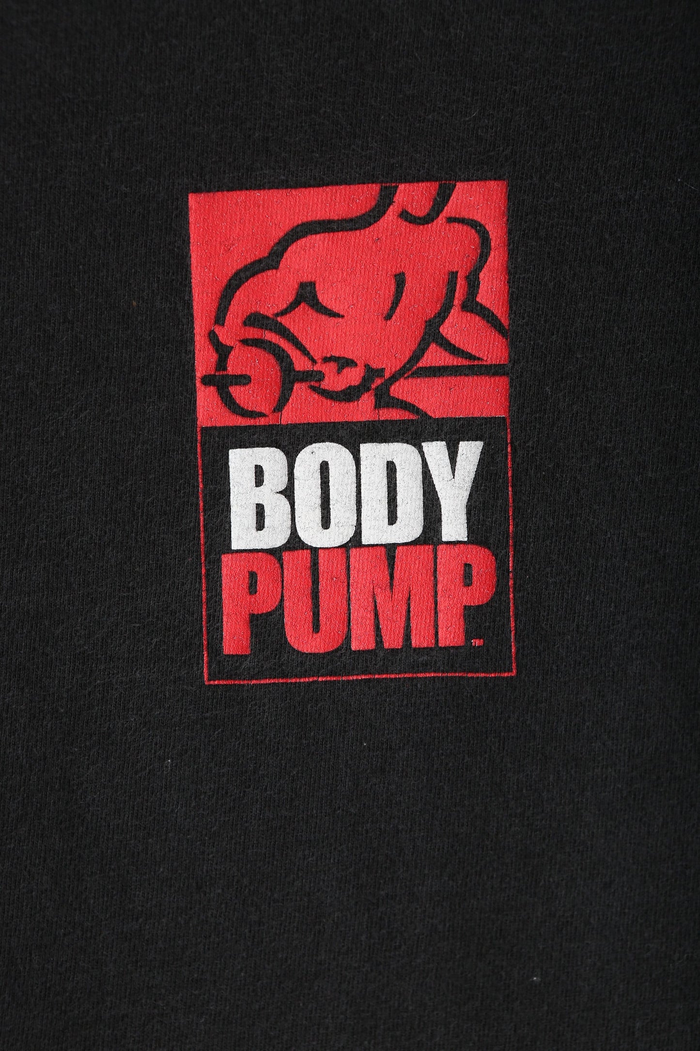 Vintage Body Pump Become Some Body Black Graphic T-shirt