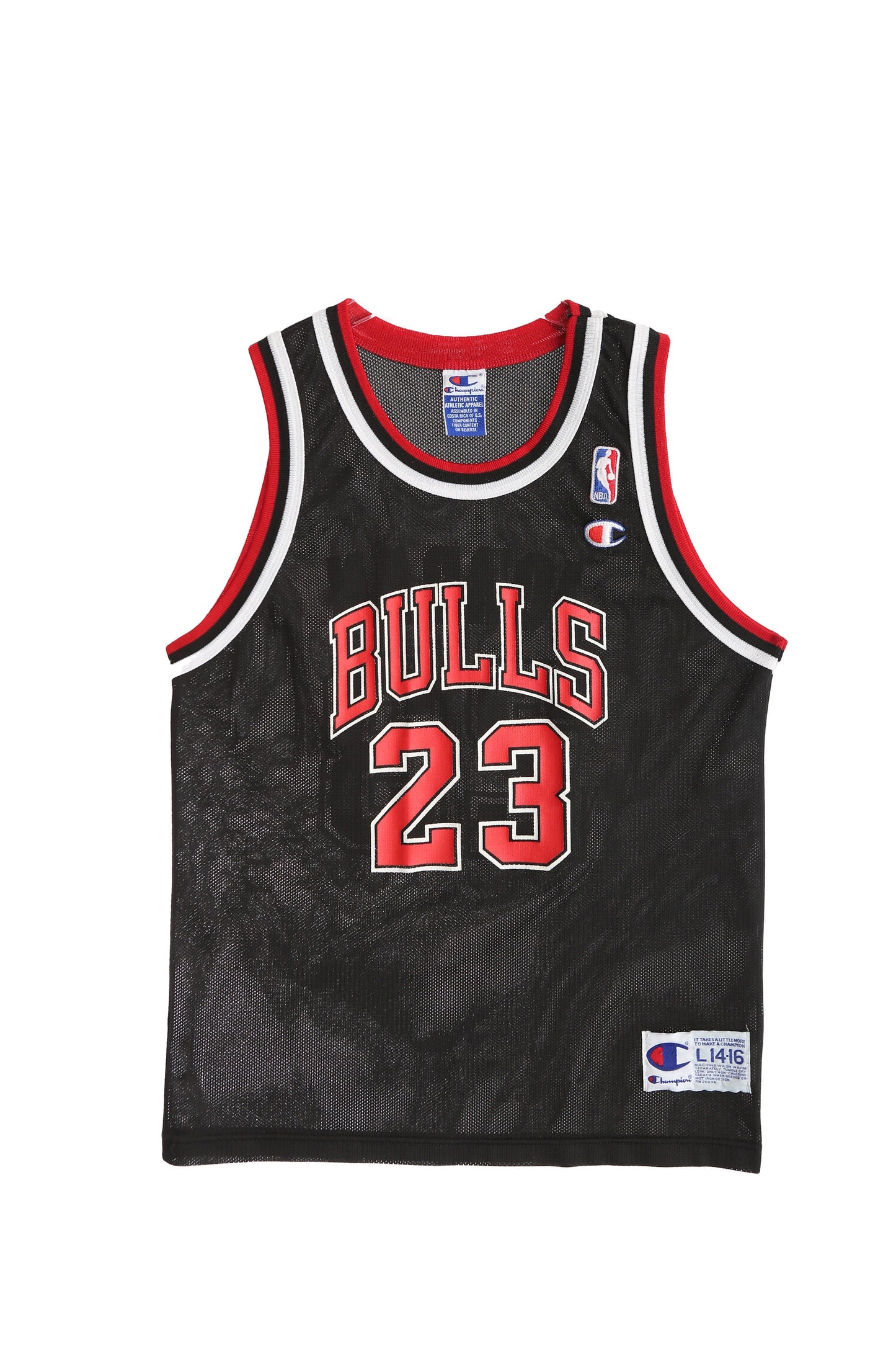 Vintage Champion Black Basketball Jersey / Chicago Bulls 23