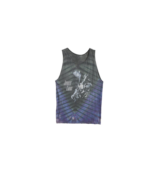 Vintage Jonny Lang Black Tie Dye Graphic Tank Top