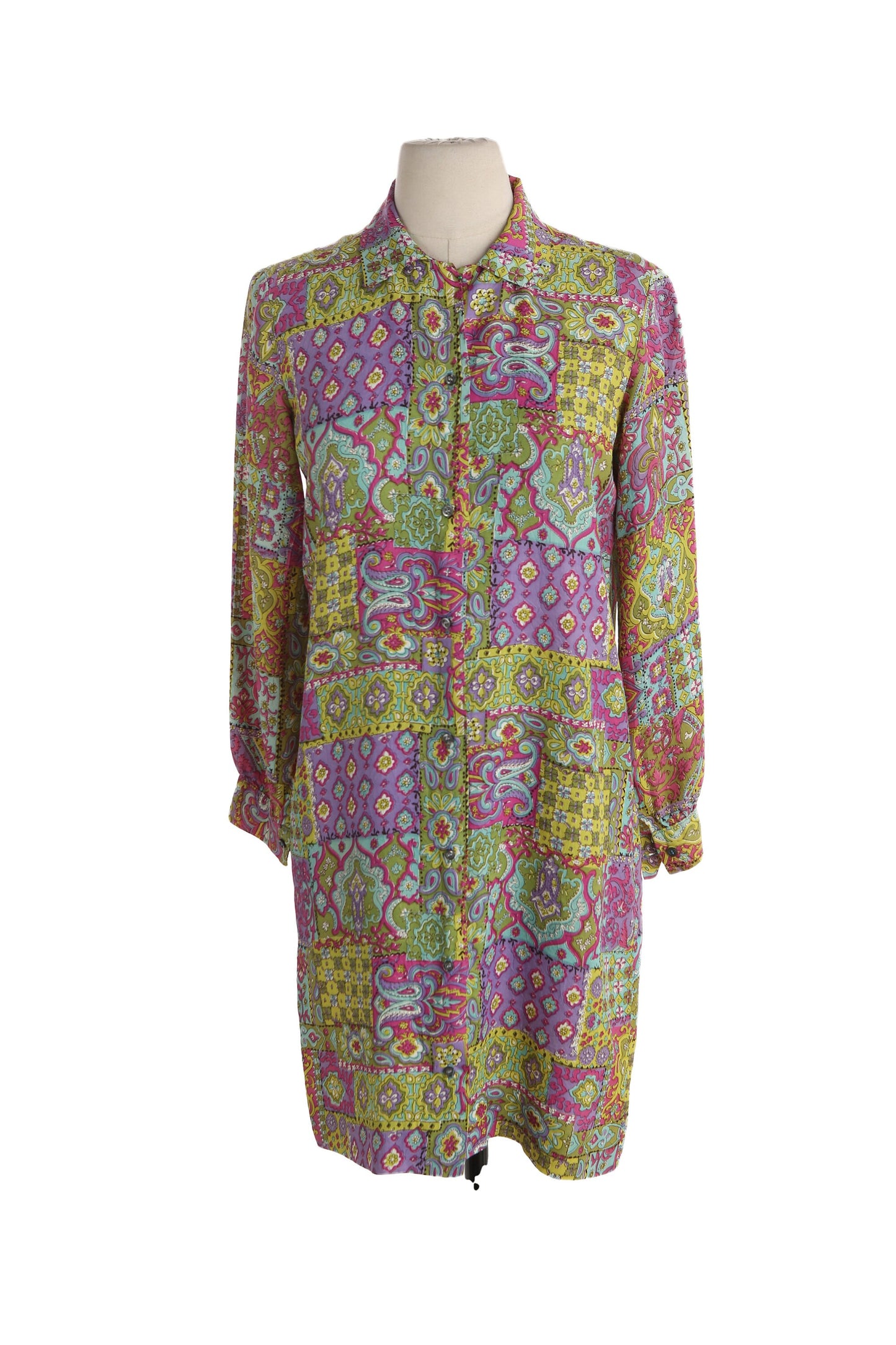 Vintage Mod Floral Print Dress