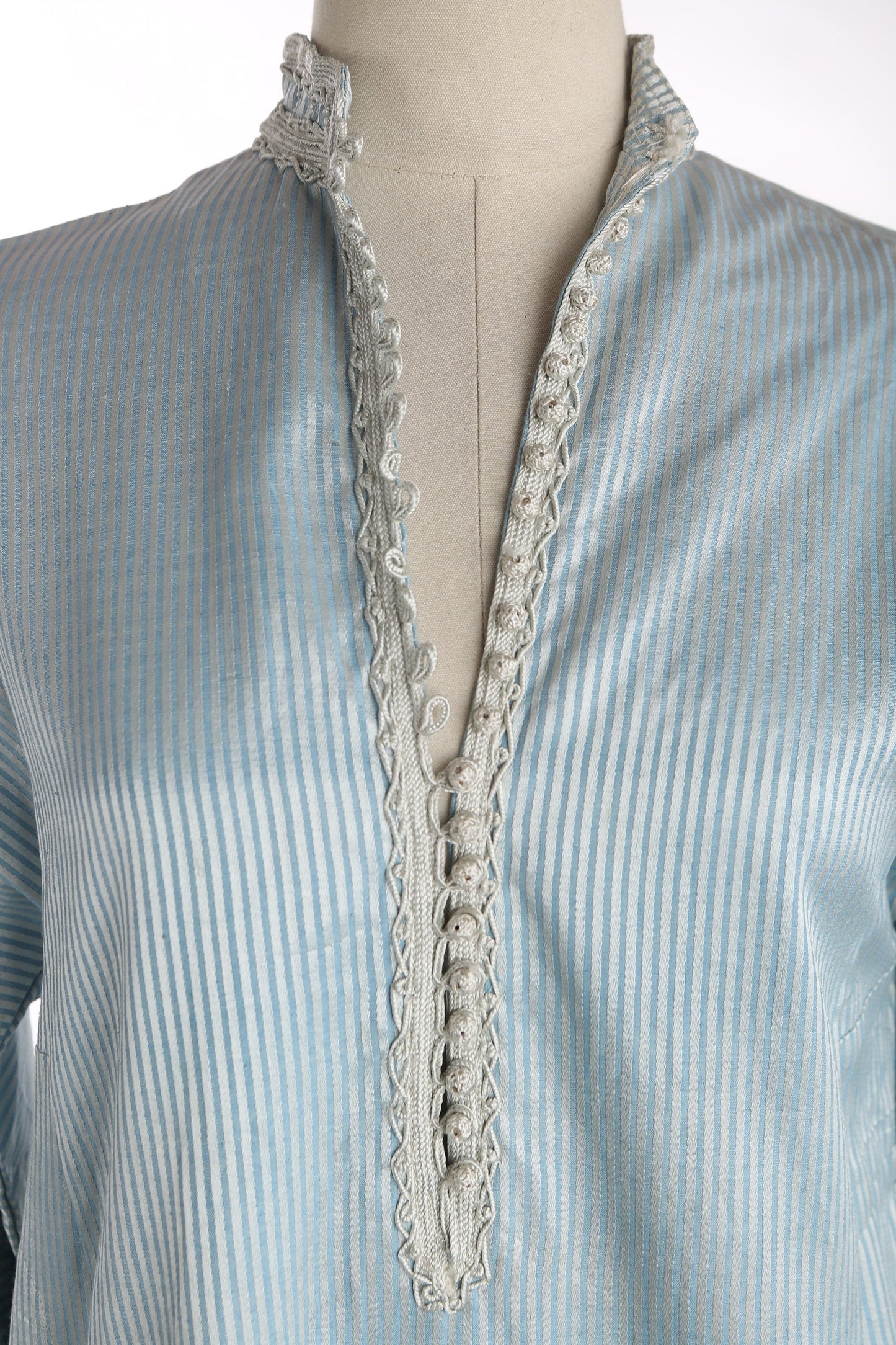 Vintage Blue Striped Tunic Dress