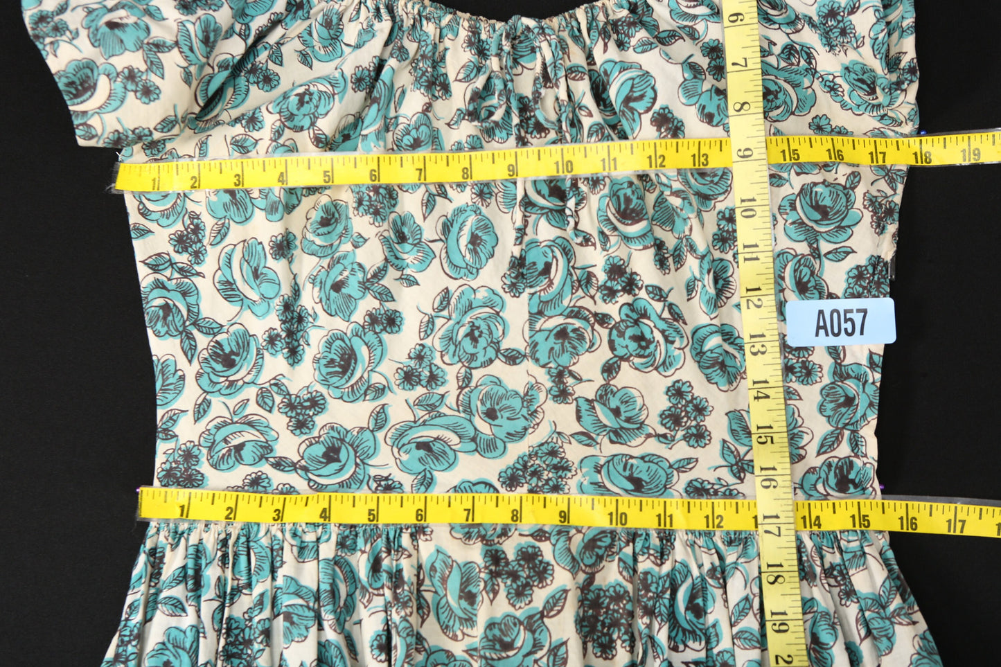 Vintage Women 50s Floral Print Summer Dress