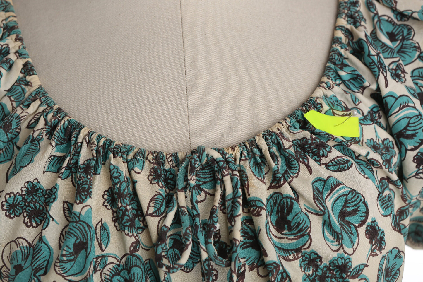 Vintage Women 50s Floral Print Summer Dress