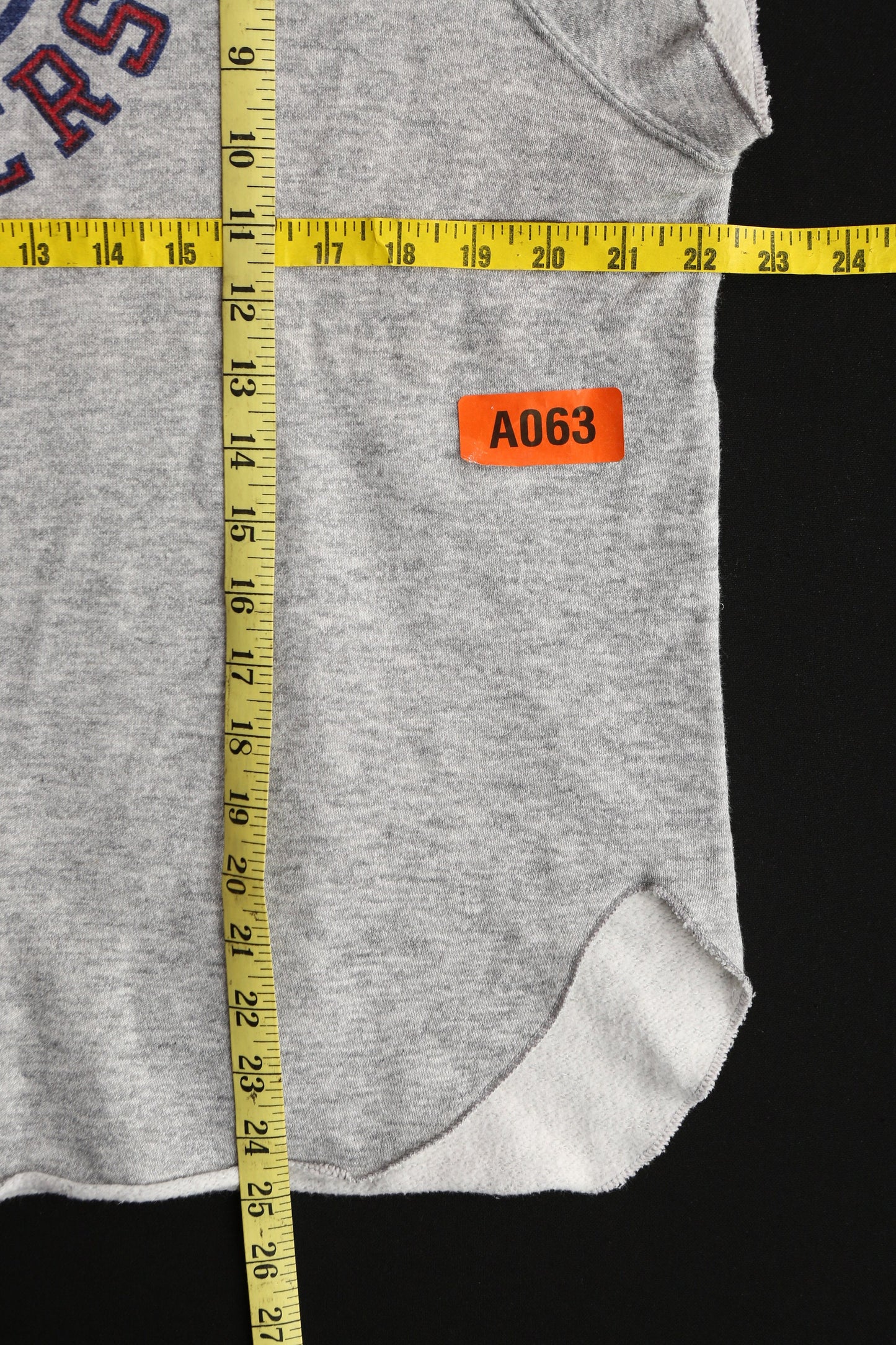 Vintage Cut Off Gray Graphic Sweatshirt