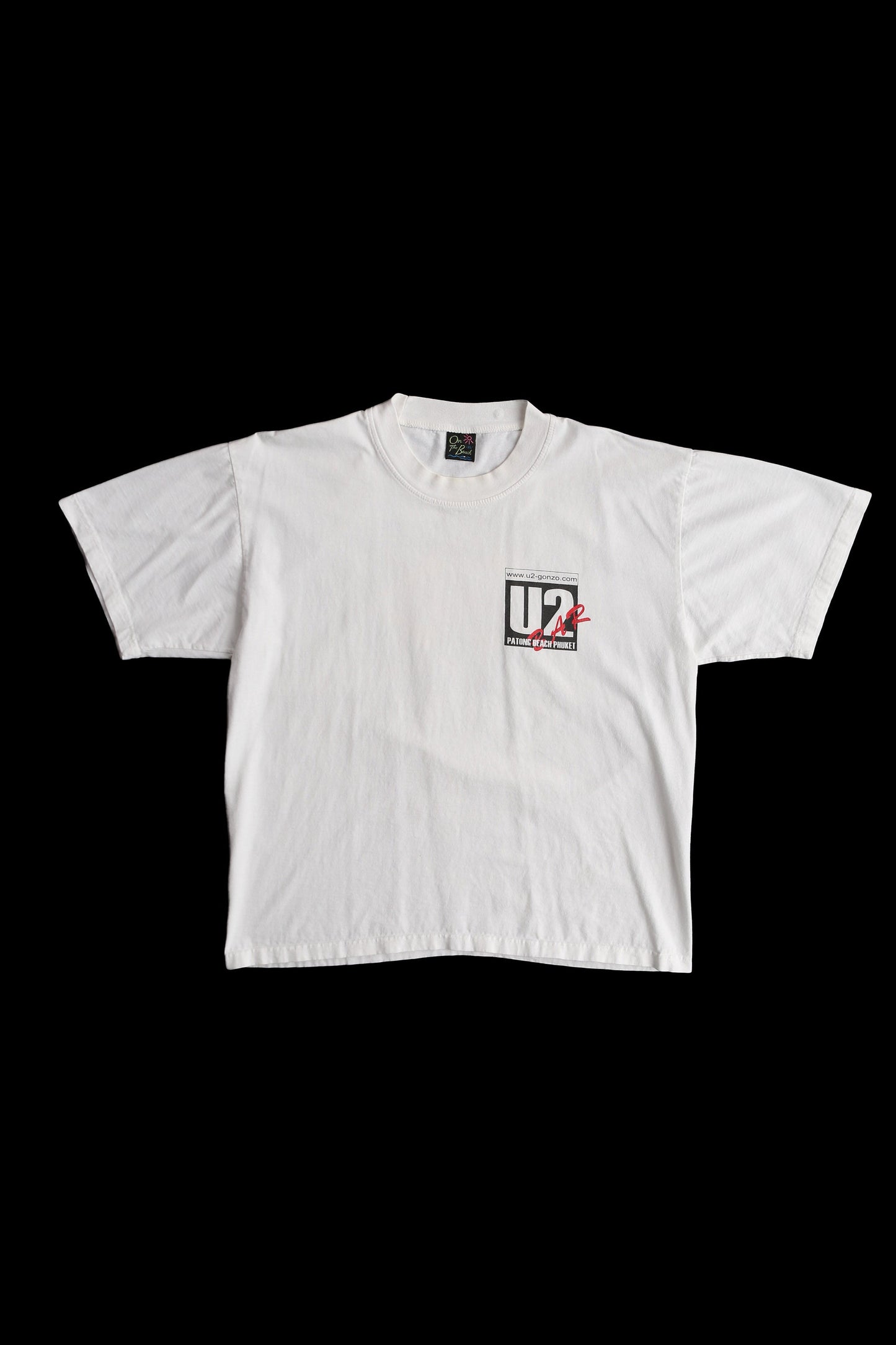 Vintage U2 Bar White Graphic T-shirt