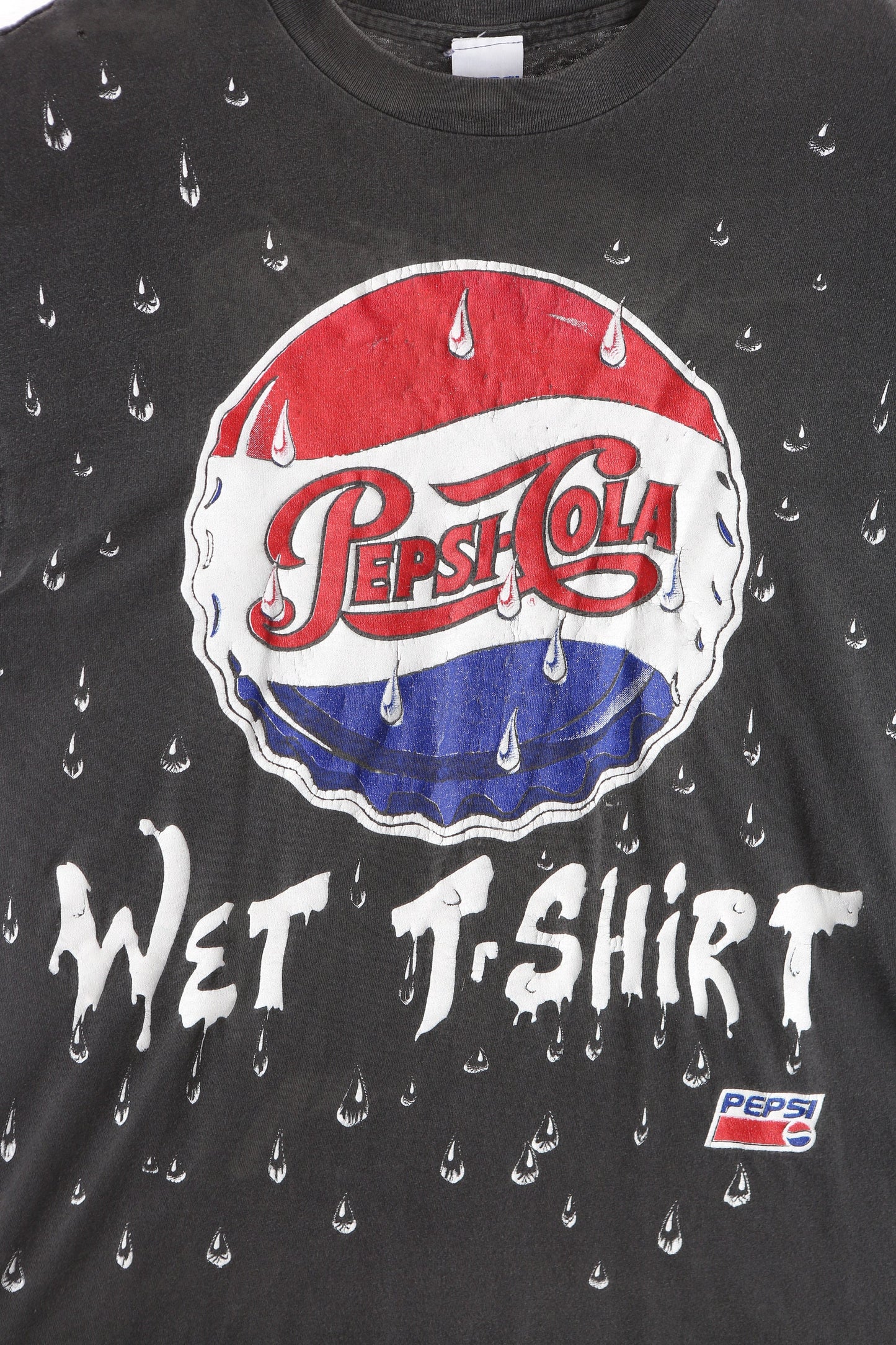 Pepsi Wet Shirt Black Graphic T-shirt