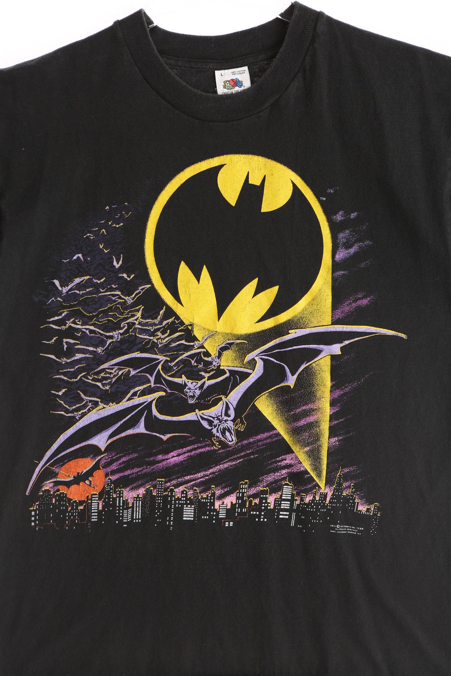 Vintage Batman Black Graphic T-shirt