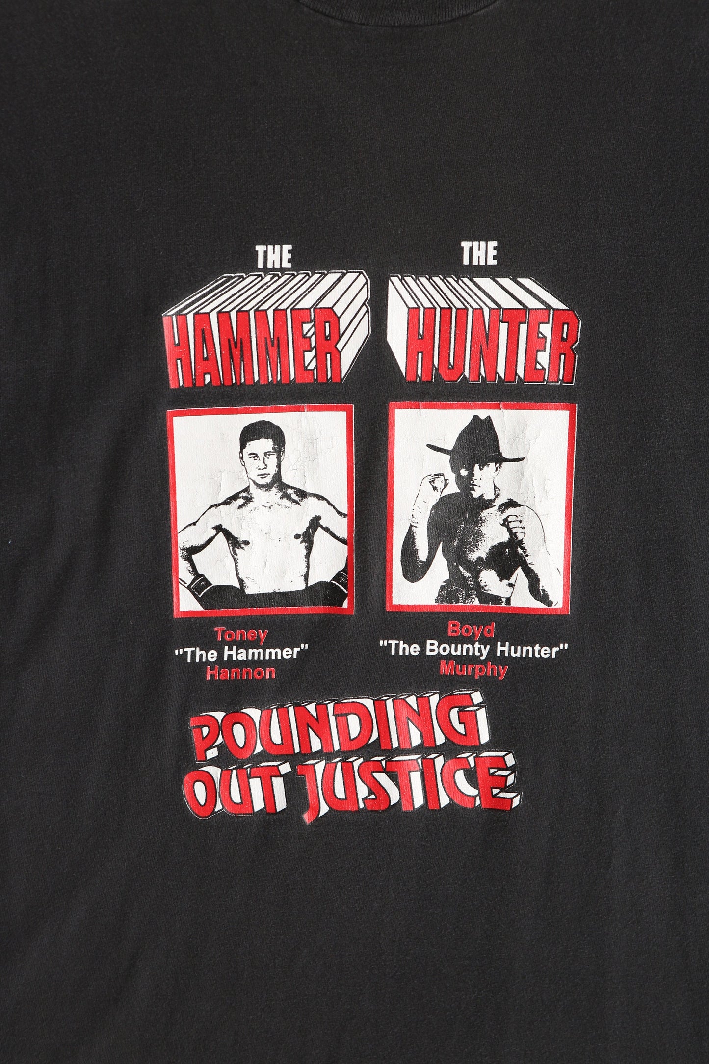 Pounding Out Justice Vintage Boxing Graphic T-shirt