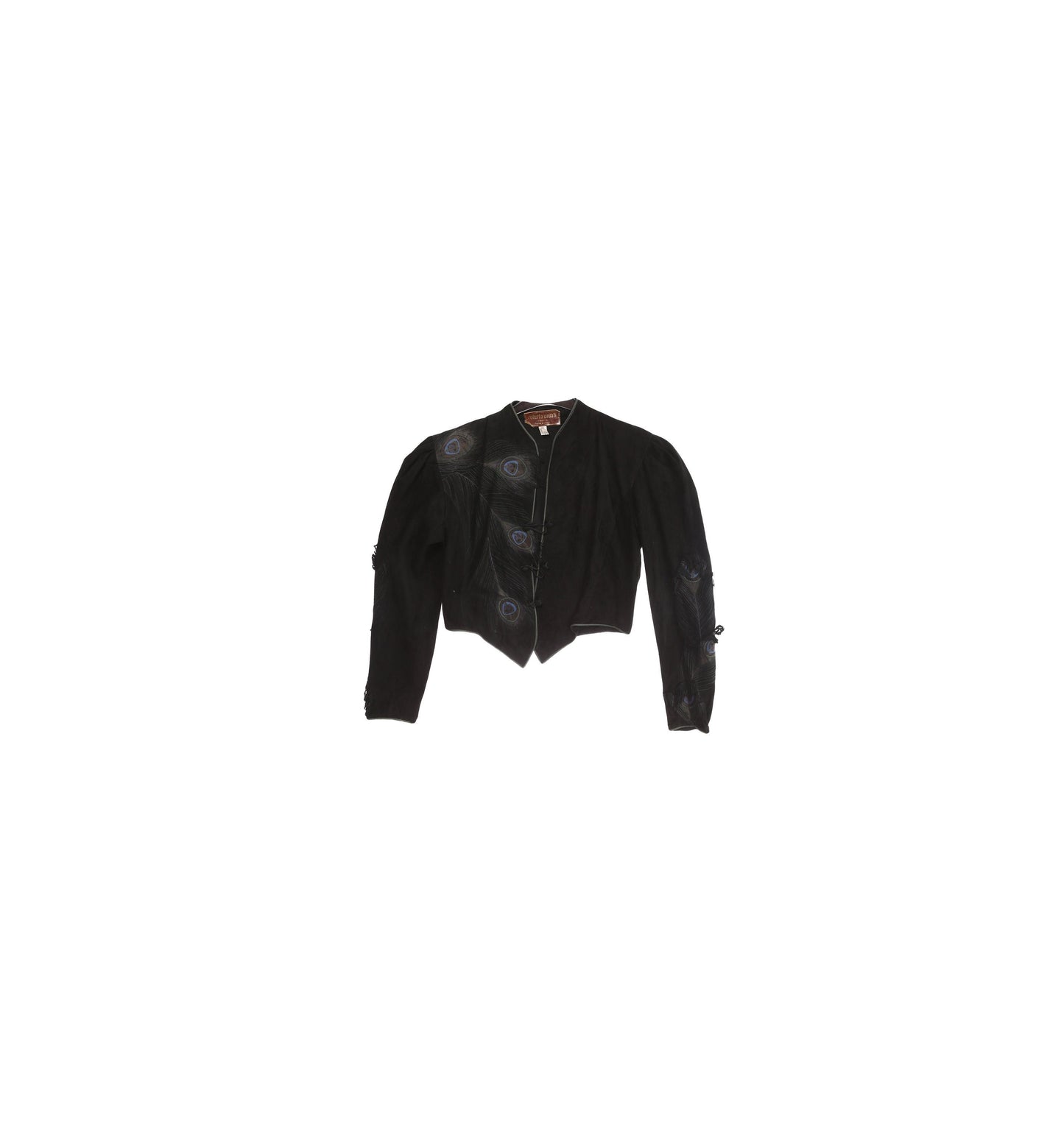 Vintage Women Black Suede Jacket