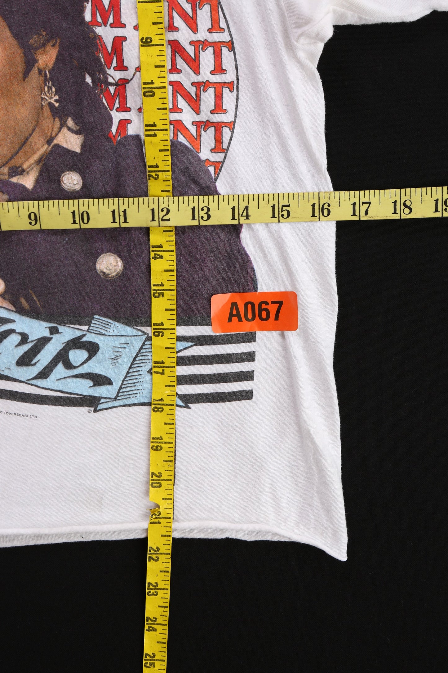 1984 Tour Adamant Strip White Rock Graphic T-shirt