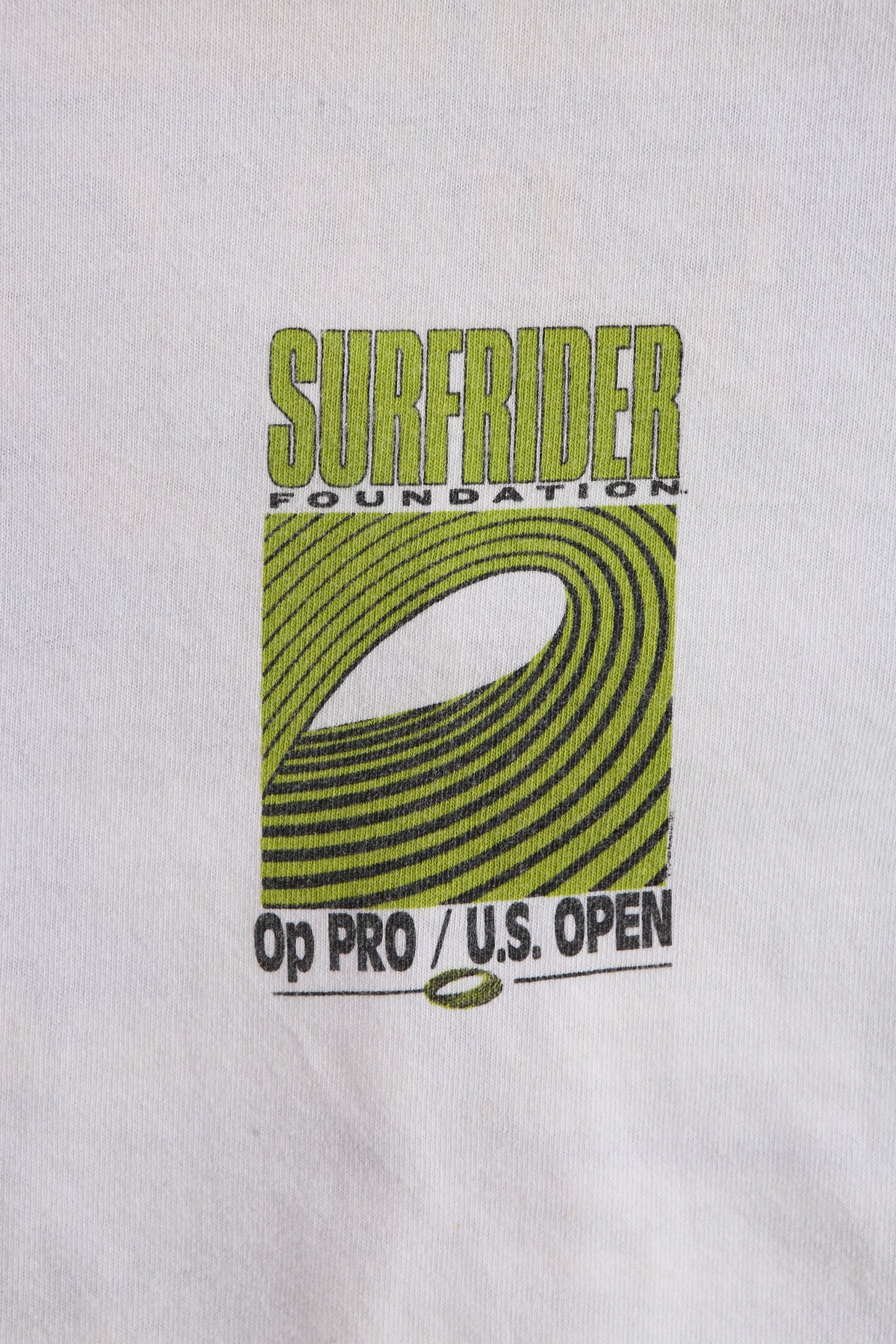 Vintage Op Pro US Open 1994 Surfrider Foundation White Graphic T-shirt