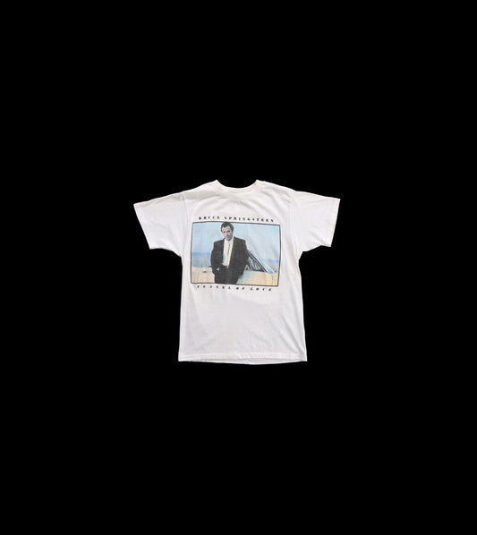 Bruce Springsteen Tunnel of Love Vintage White Graphic T-shirt
