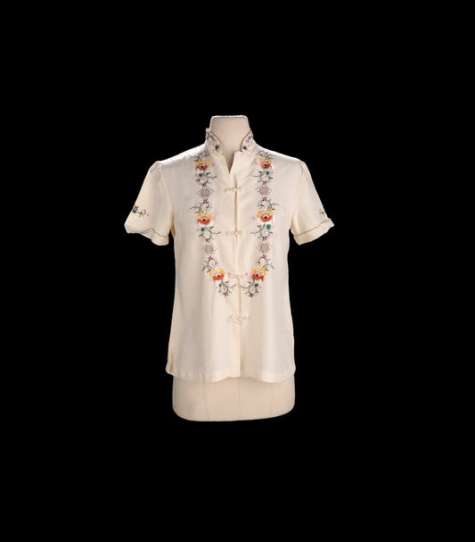 Vintage Chinese Embroidered Blouse