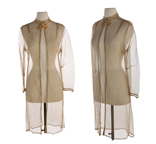 Vintage Women's Metallic Gold Robe