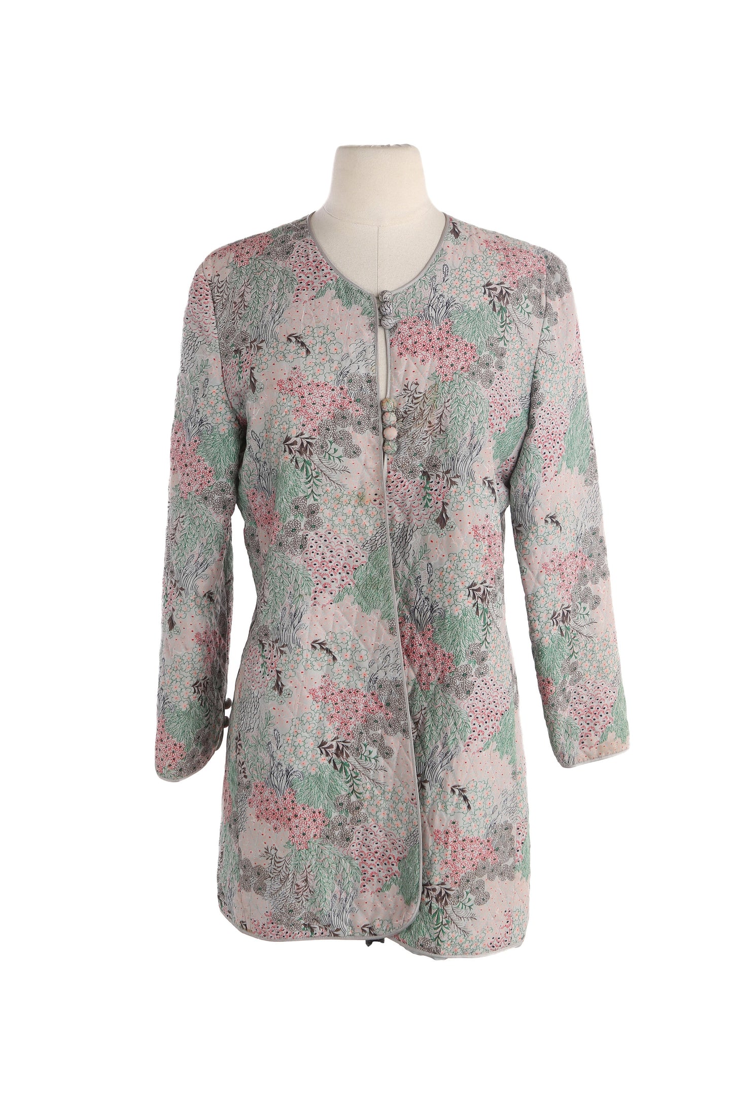 Vintage Women Flora Print Jacket