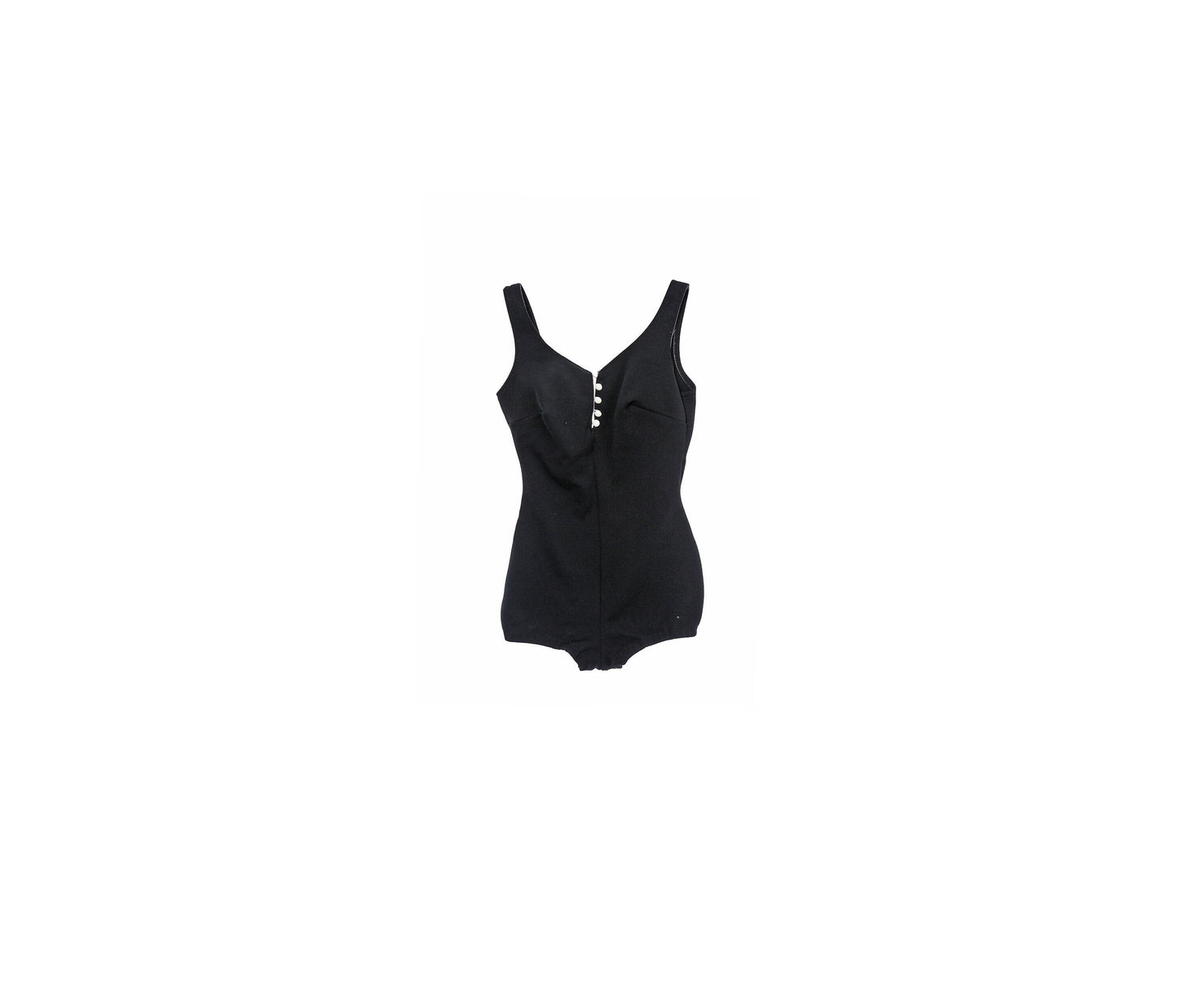 Vintage Black Swimsuit - Era 1960s - 1970s