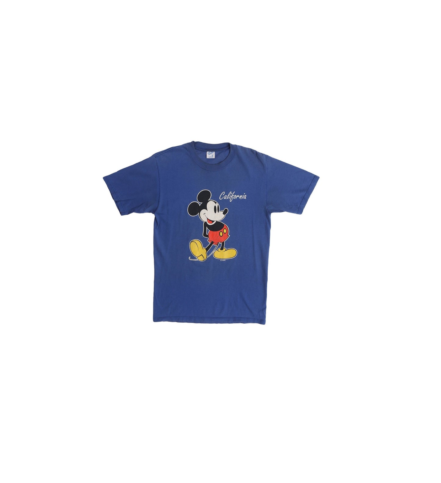Vintage Mickey Mouse Blue Graphic T-shirt