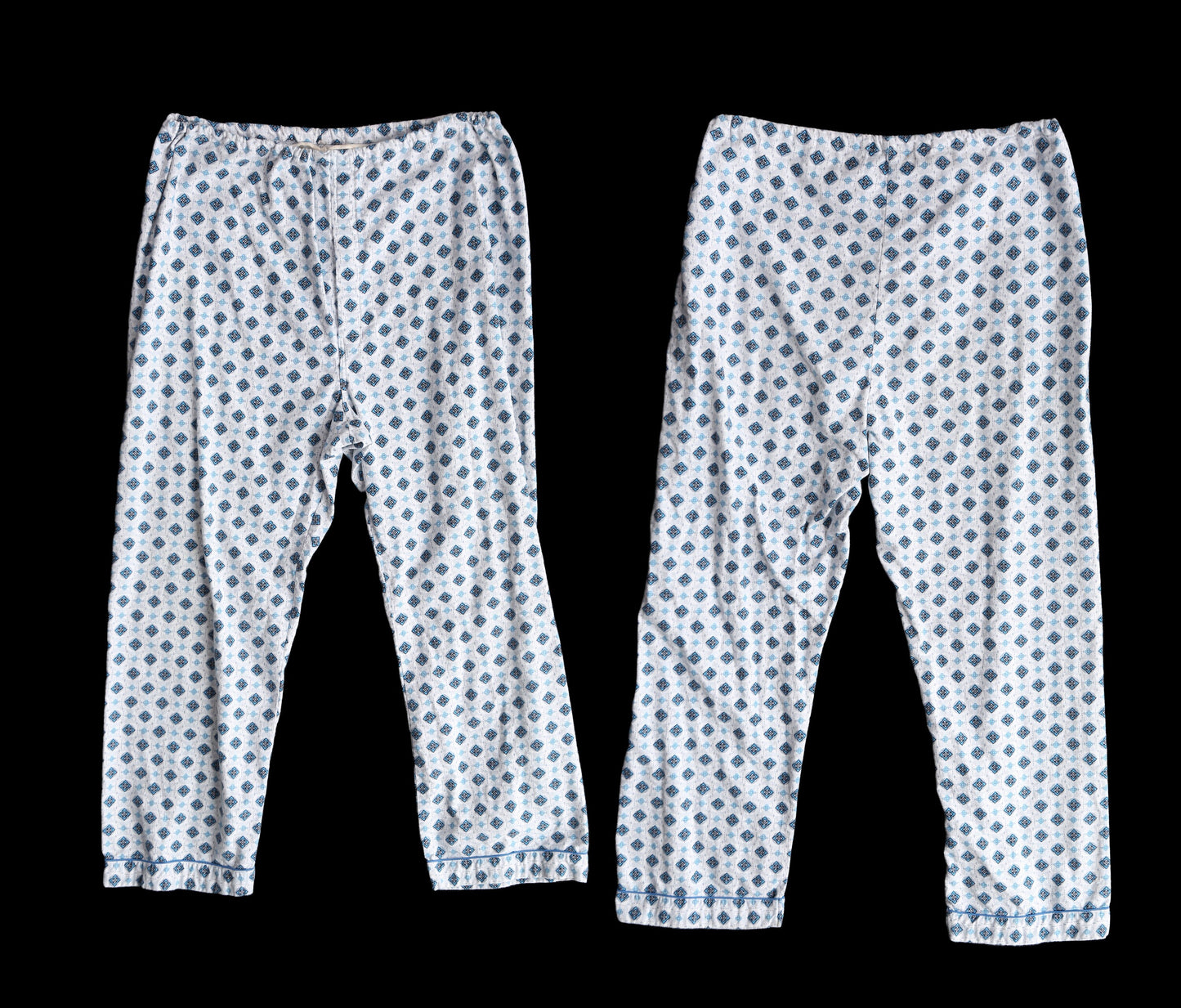 Vintage Men Pajama Pants / Estimated Era 50s - 60s