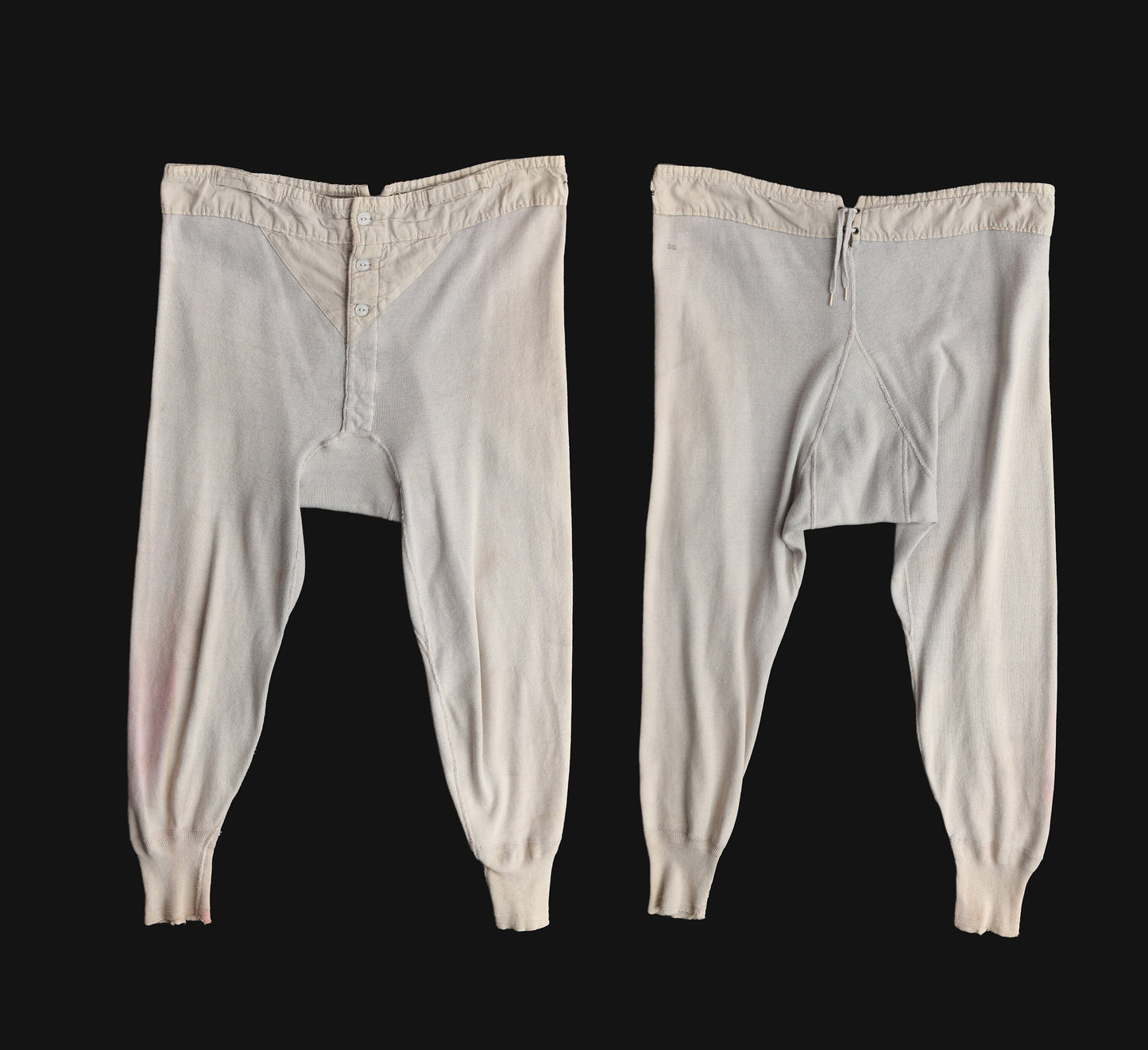 Vintage Men Gray Thermal Pants