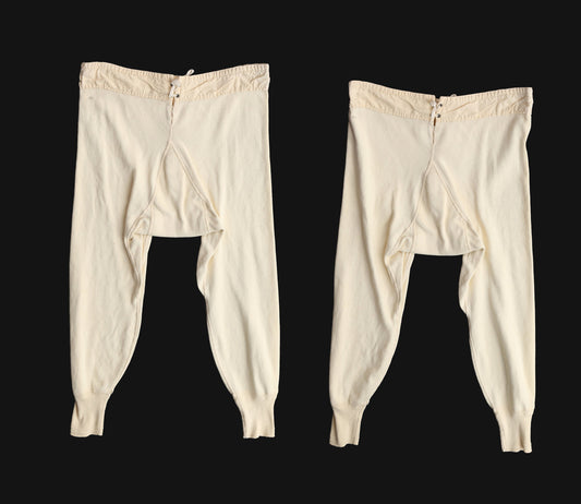 Vintage Men's Beige Pajama Pants by Hans