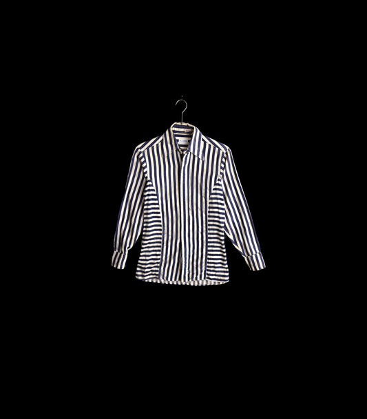 Vintage Women Striped Casual Top by Pierre Cardin