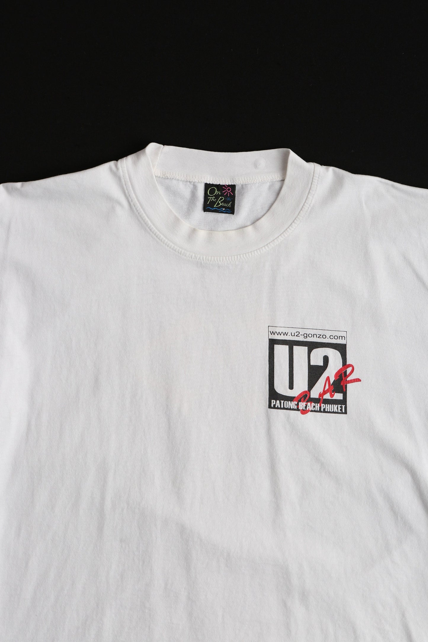 Vintage U2 Bar White Graphic T-shirt