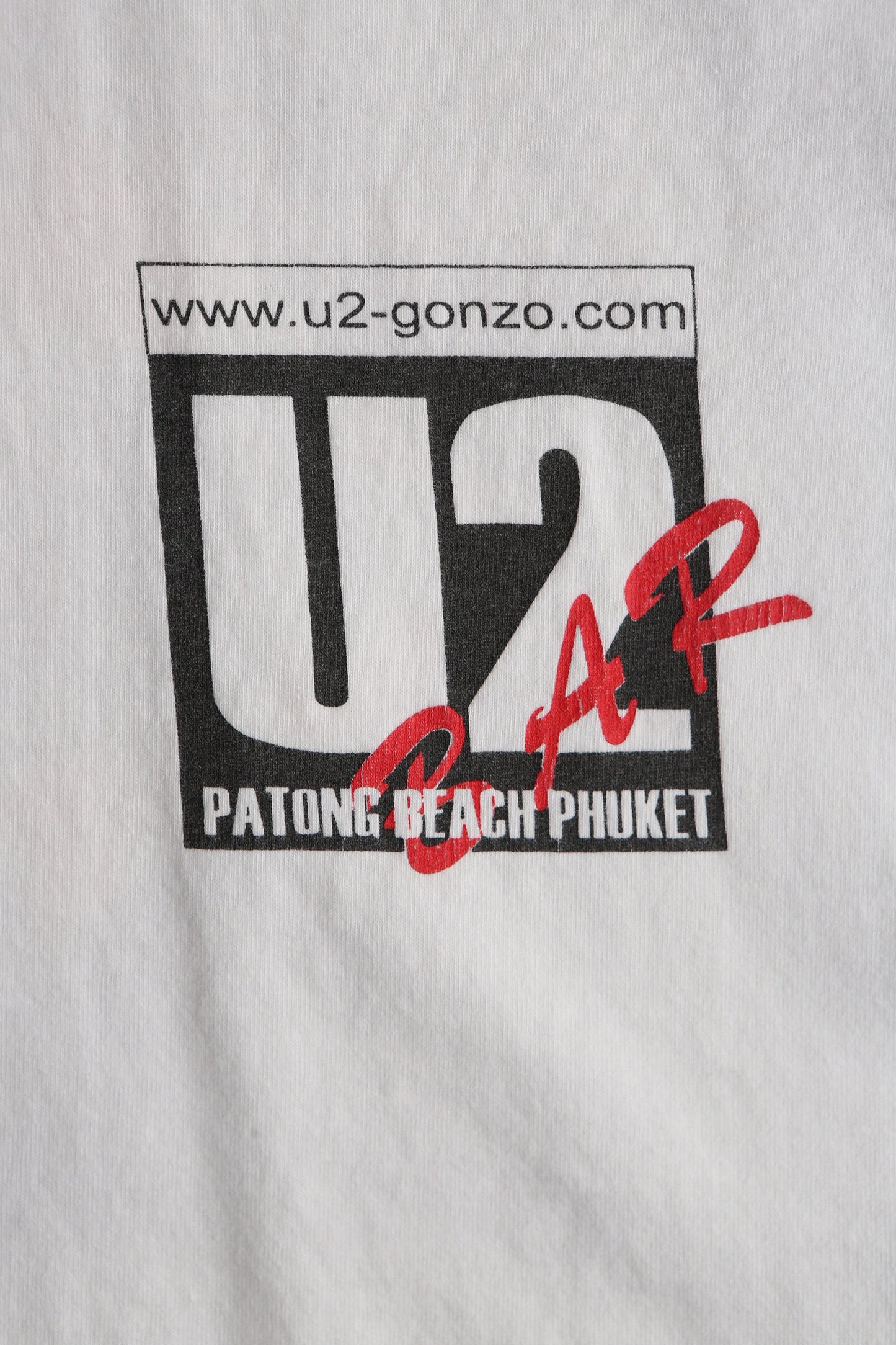 Vintage U2 Bar White Graphic T-shirt