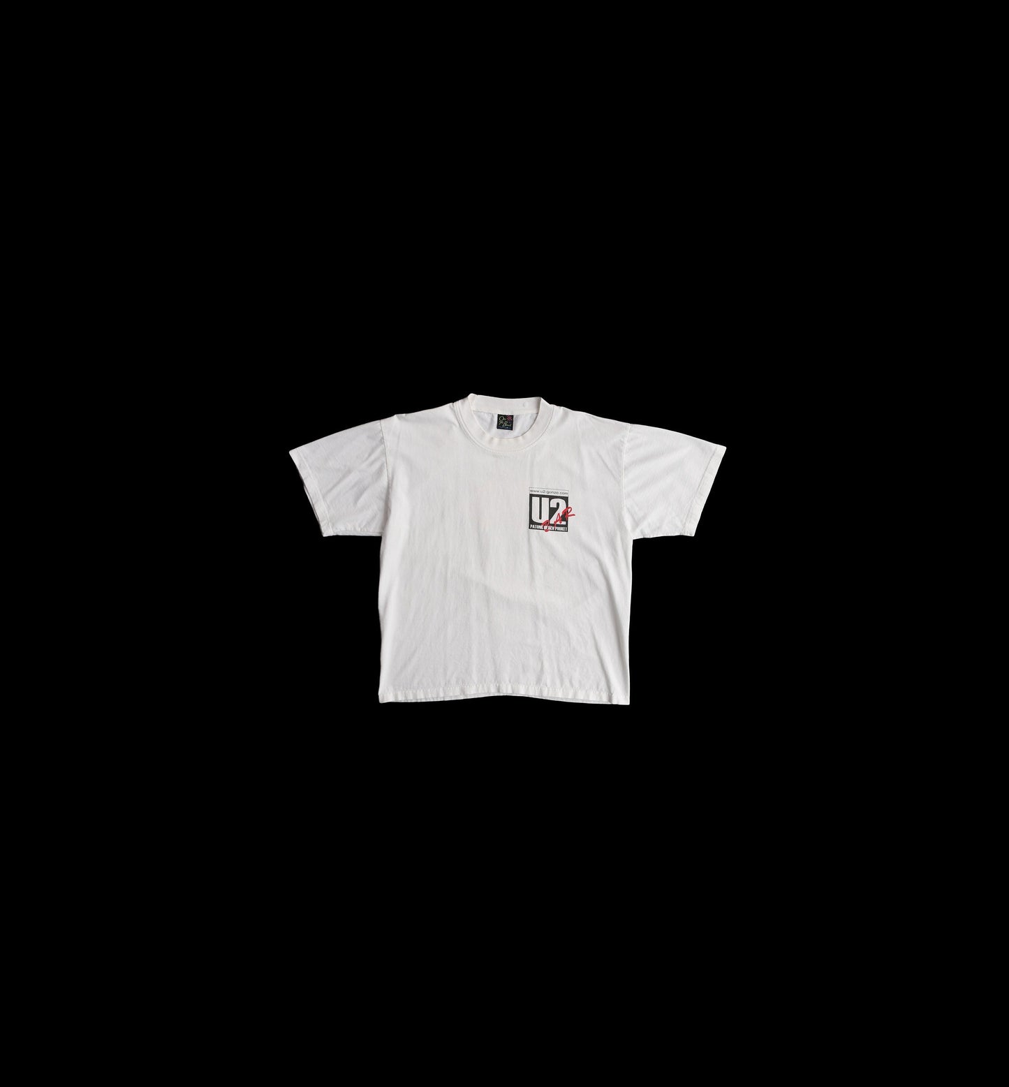 Vintage U2 Bar White Graphic T-shirt