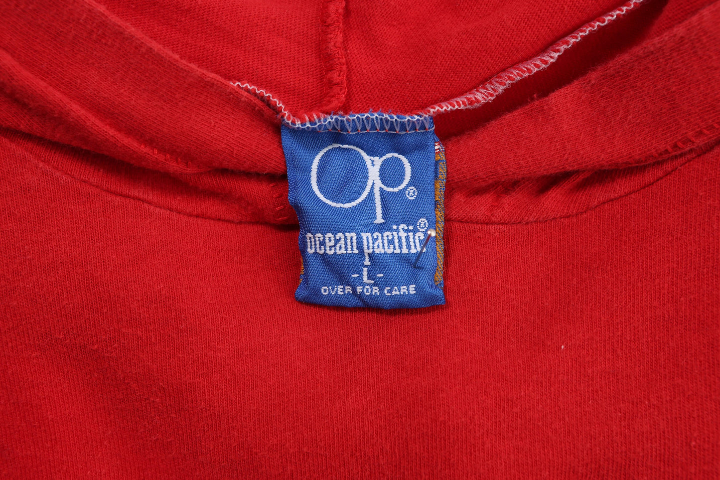 Vintage Ocean Pacific Red Short Sleeve Hoodie