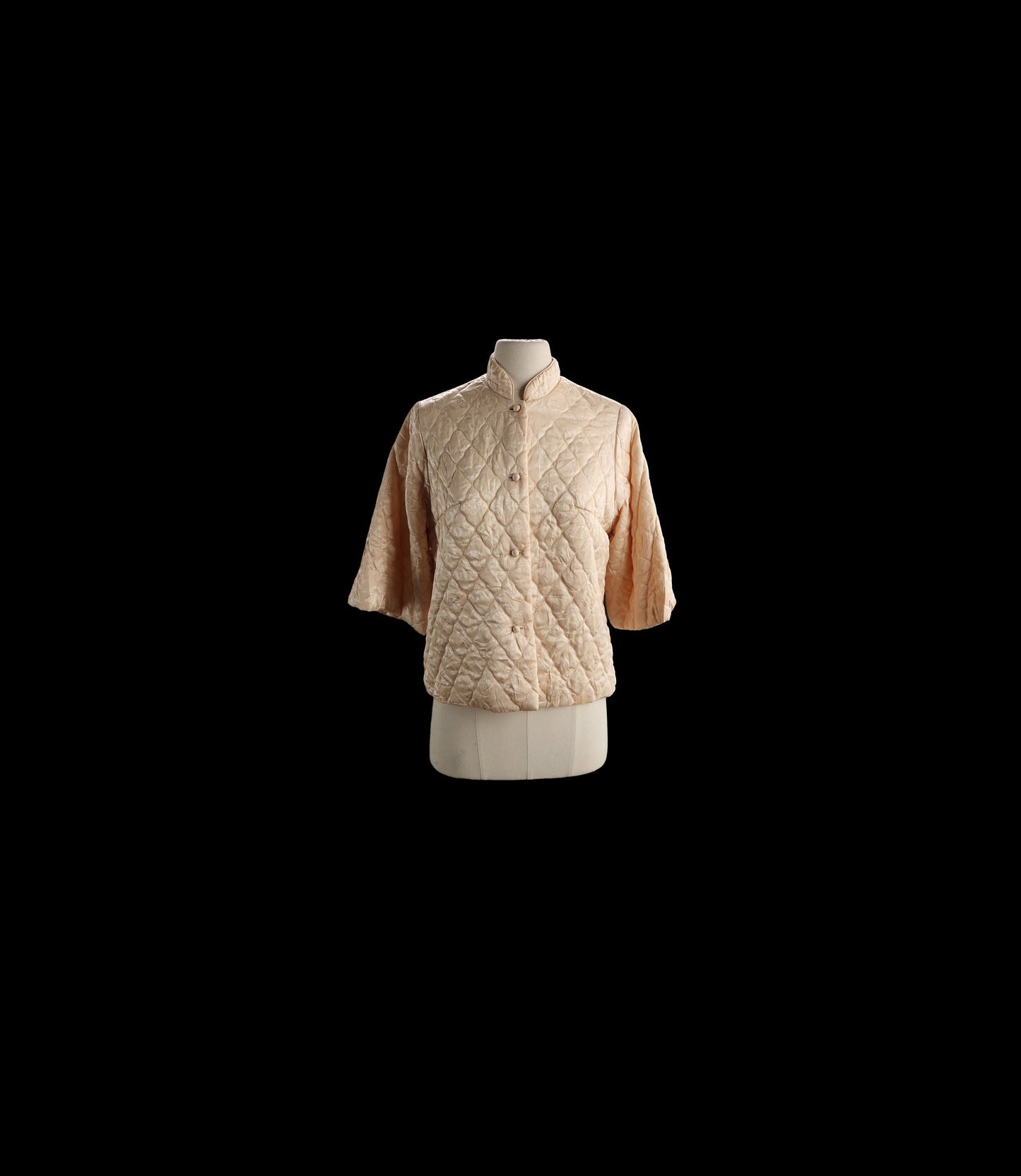 Vintage Women evening Beige Jacket / Estimated Era 1950s - 1960s by Ro-Vel Loungewear