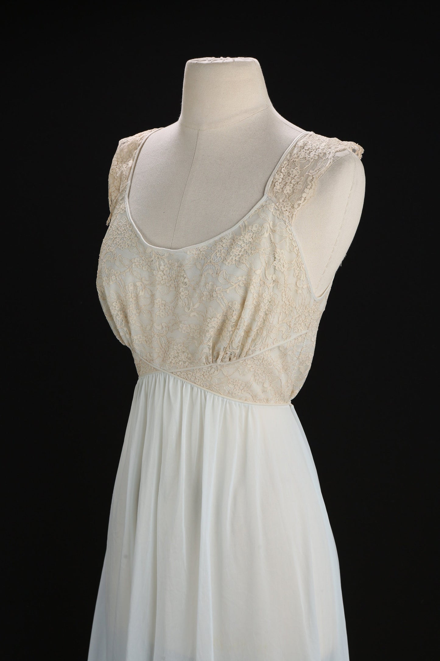 Vintage Women Blue Slip Nightgown Dress