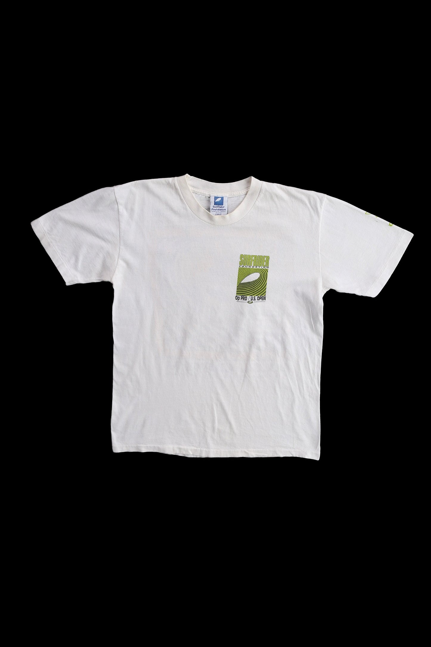Vintage Op Pro US Open 1994 Surfrider Foundation White Graphic T-shirt