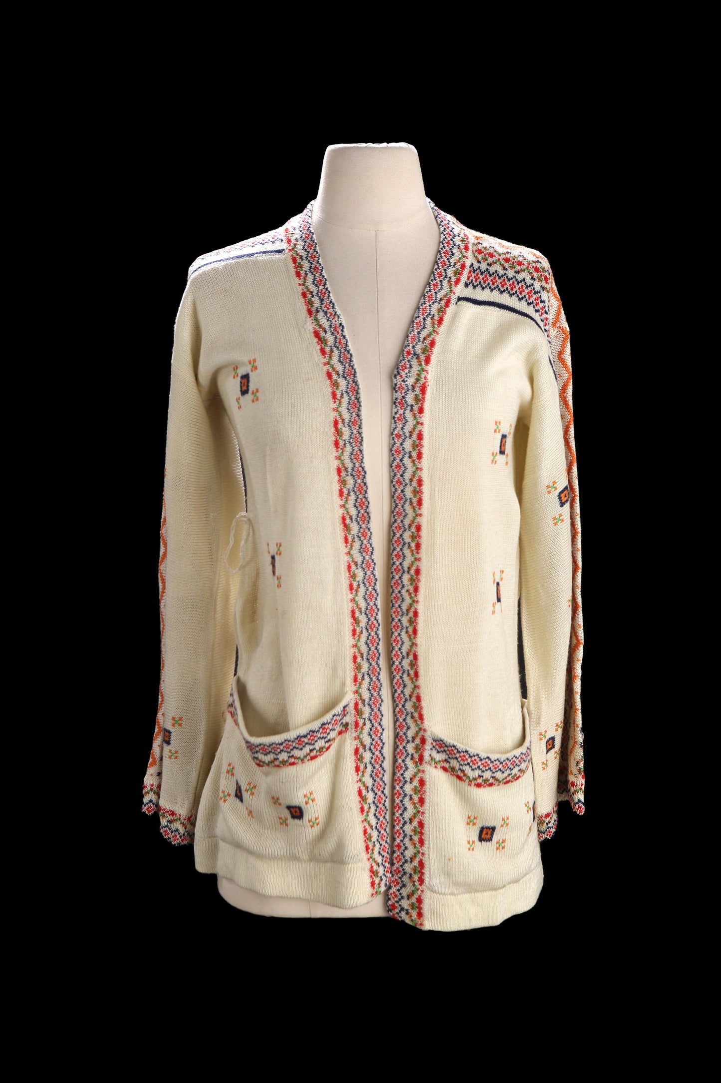 Vintage Women Open Sweater / Estimated Era 70s - 80s