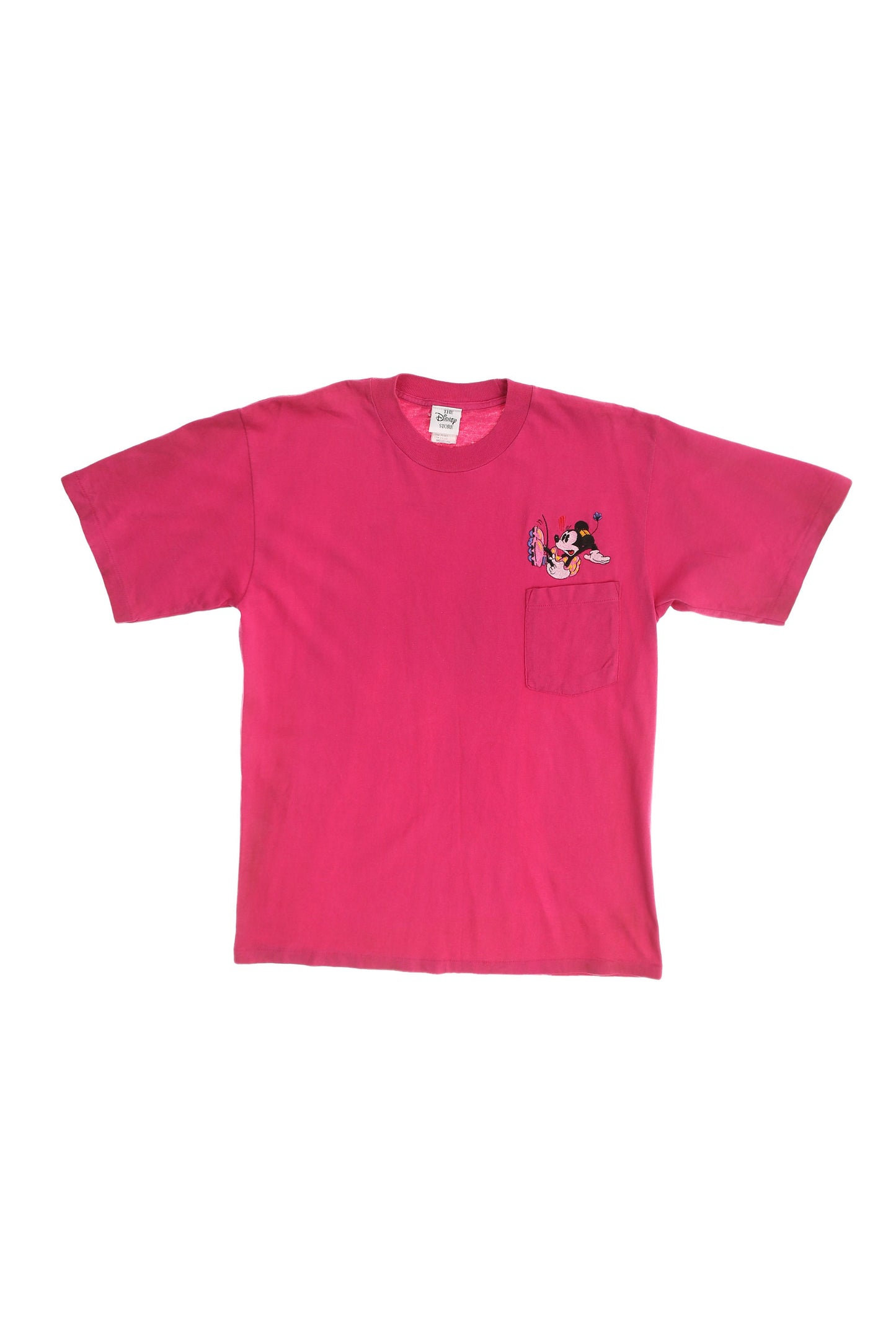 Vintage Pink Minnie Mouse Embroidered T-shirt