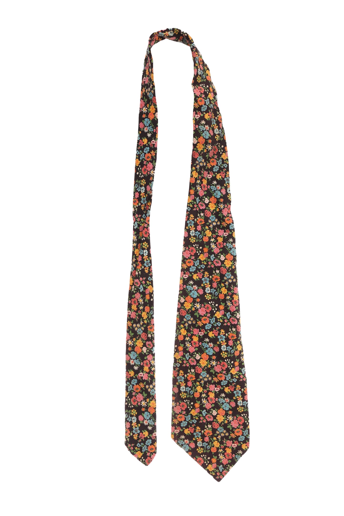 Vintage Floral Print Neck Tie
