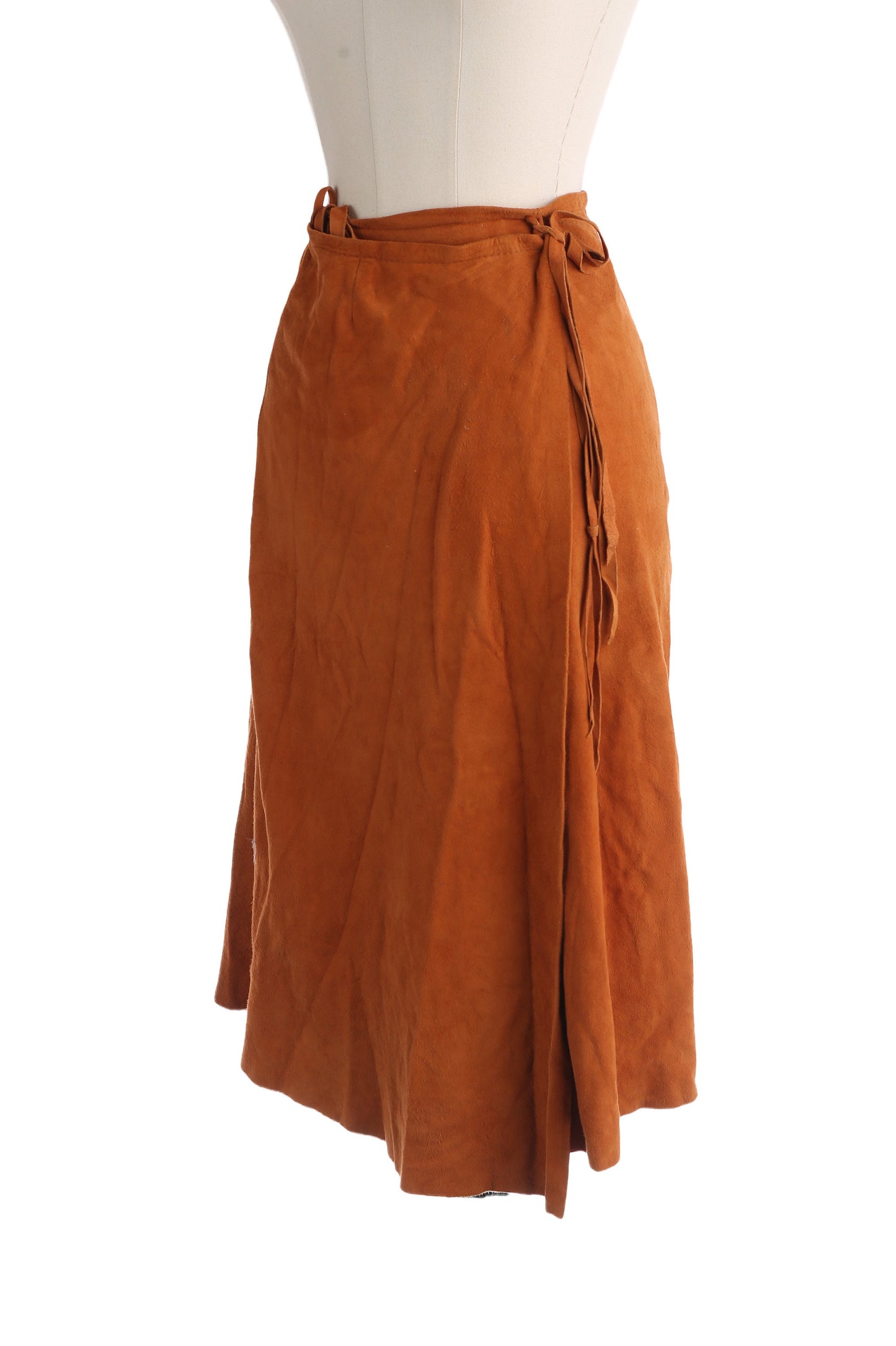 Vintage Brown Suede Skirt by Char and Sher for Seven Beauties