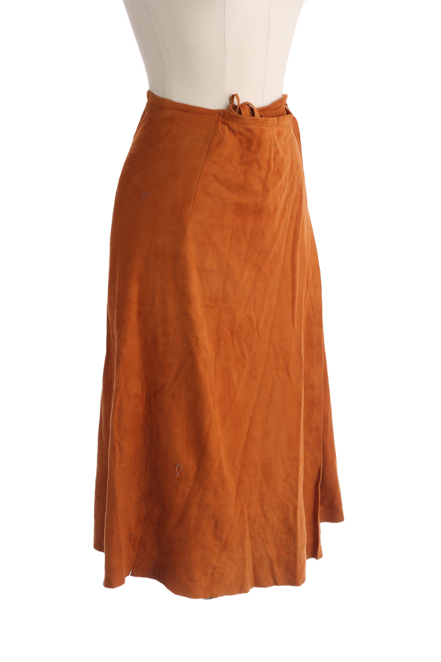Vintage Brown Suede Skirt by Char and Sher for Seven Beauties