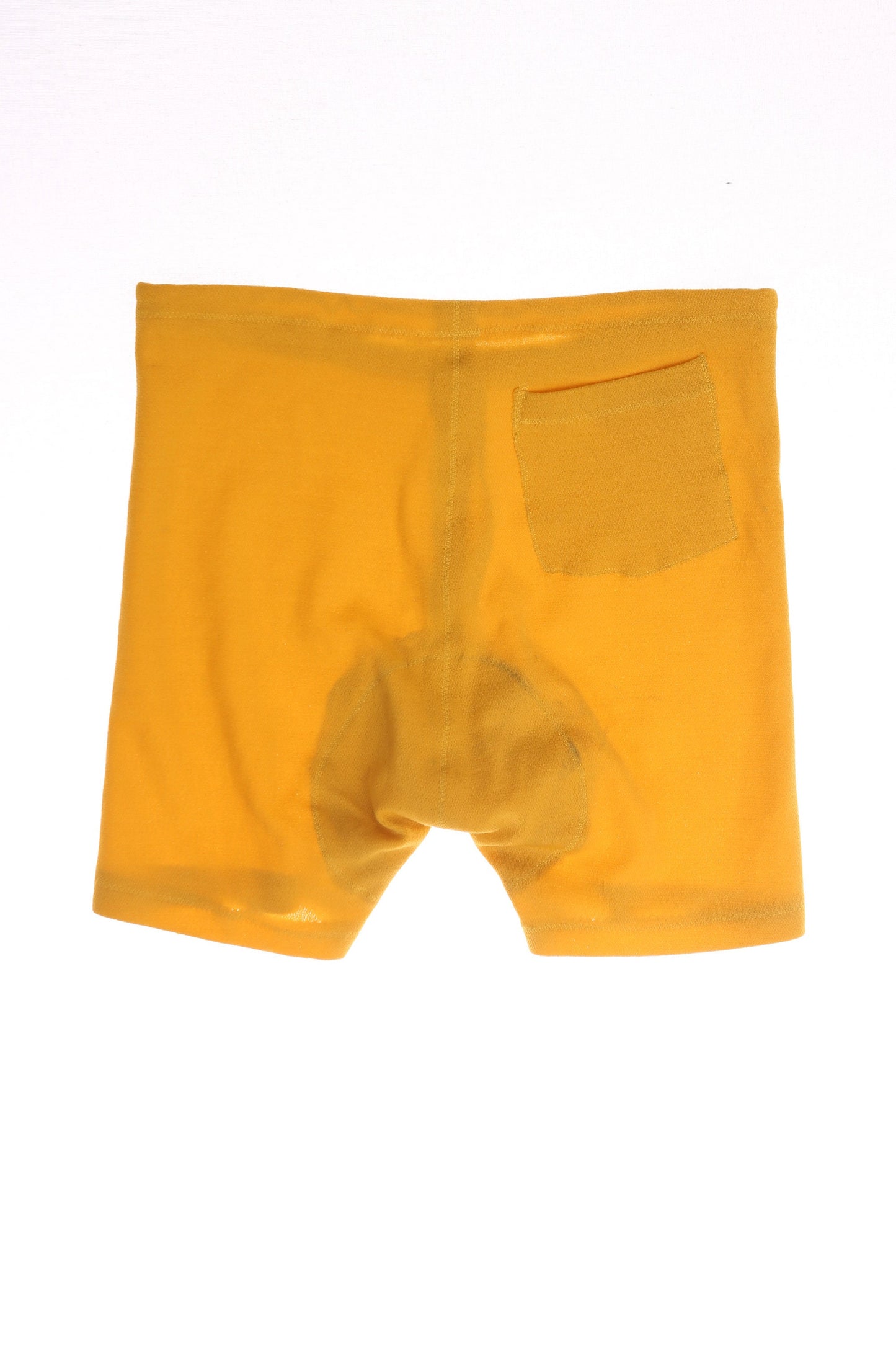 Vintage Men's Yellow Athletic Shorts / Estimated to be Cycling Shorts