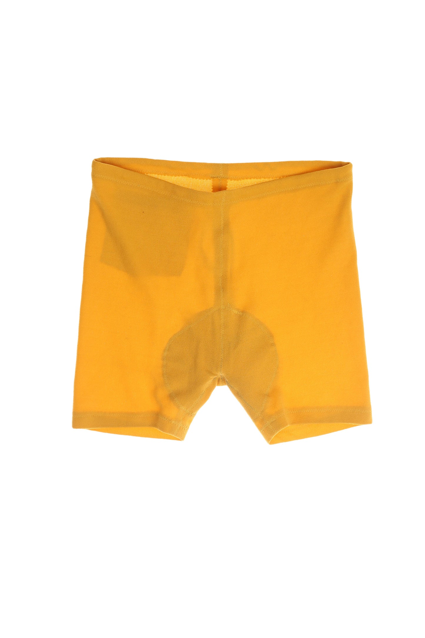 Vintage Men's Yellow Athletic Shorts / Estimated to be Cycling Shorts