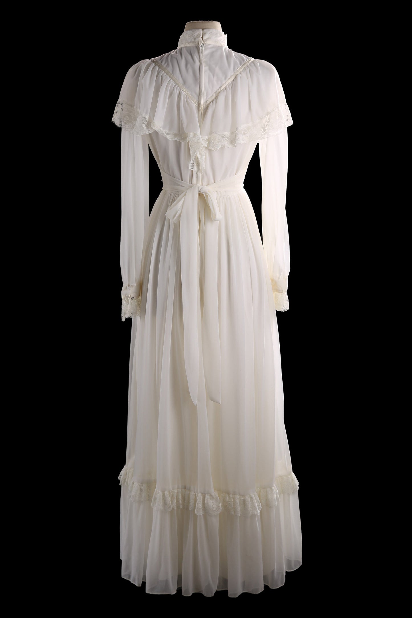 Vintage Women's White Prairie Dress